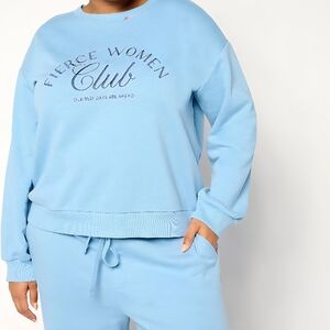 Blue Fierce Women Club Sweatshirt